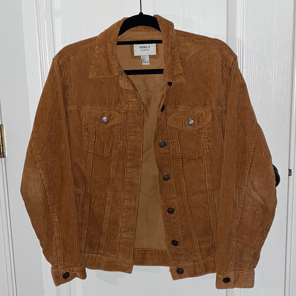 Forever 21 honey corduroy jacket